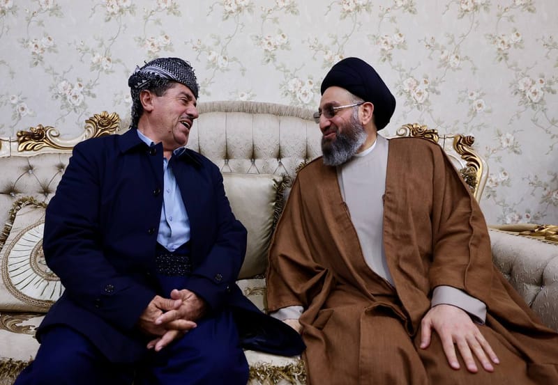 زار سماحة السيد عمار الحكيم مضيف جناب الشيخ روستم لاله سرحد، شيخ عشيرة روغزاي الجاف