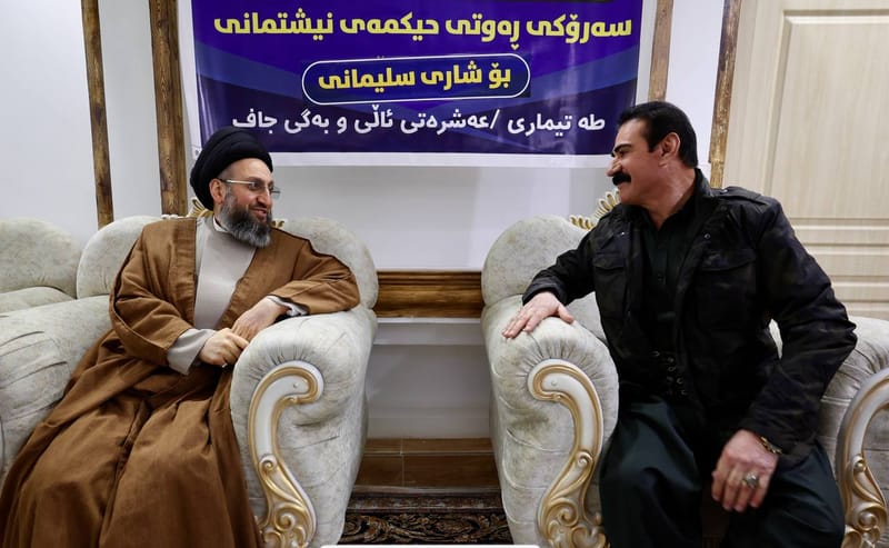 زار سماحة السيد عمار الحكيم مضيف جناب العميد الشيخ طه تيماري، شيخ عشيرة آل بكي جاف،  حيث التقي جمعًا من الشيوخ والوجهاء وأبناء المنطقة،