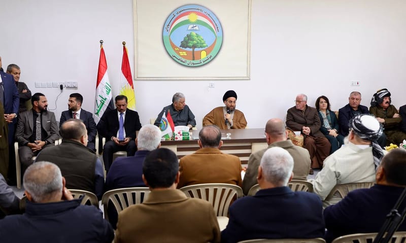 زارسماحة السيد عمار الحكيم مركز كوران الثقافي في محافظة السليمانية