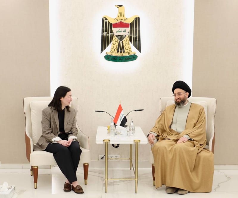 التقي سماحة السيد عمار الحكيم  السيدة فيكتوريا تايلور، نائب مساعد وزير الخارجية الأمريكي لشؤون الشرق الأوسط