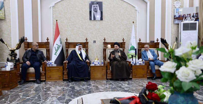 زار سماحة السيد عمار الحكيم مضيف قبيلة السادة الحديديين، عشيرة المطاوحة