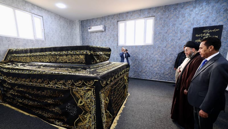 زار سماحة السيد عمار الحكيم  المجمع الفقهي العراقي بمرقد نبي الله شيت (عليه السلام) في محافظة نينوى