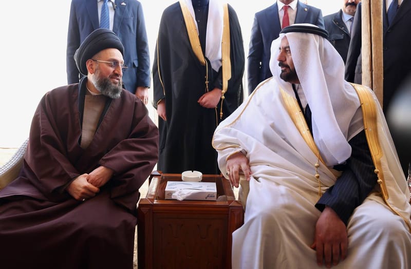 من ناحية ربيعة بمحافظة نينوى، زار سماحة السيد عمار الحكيم  المضيف العامر  المفضال جناب الشيخ عبد الله الحميدي الجربة شيخ مشايخ قبيلة شمر