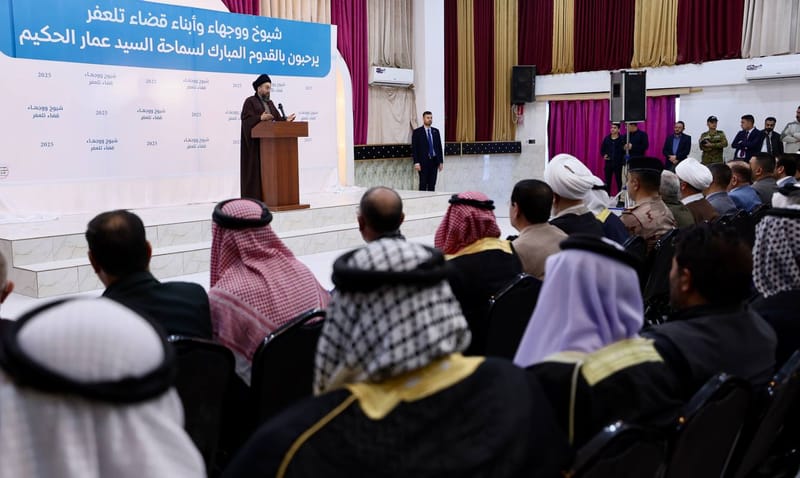 زارسماحة السيد  قضاء تلعفر الجريح حيث التقي جمعا من السادة الأجلاء والشيوخ الأفاضل وشيوخ ووجهاء وأبناء تلعفر، جدد التعازي بذكرى وفاة العقيلة زينب (عليها السلام)