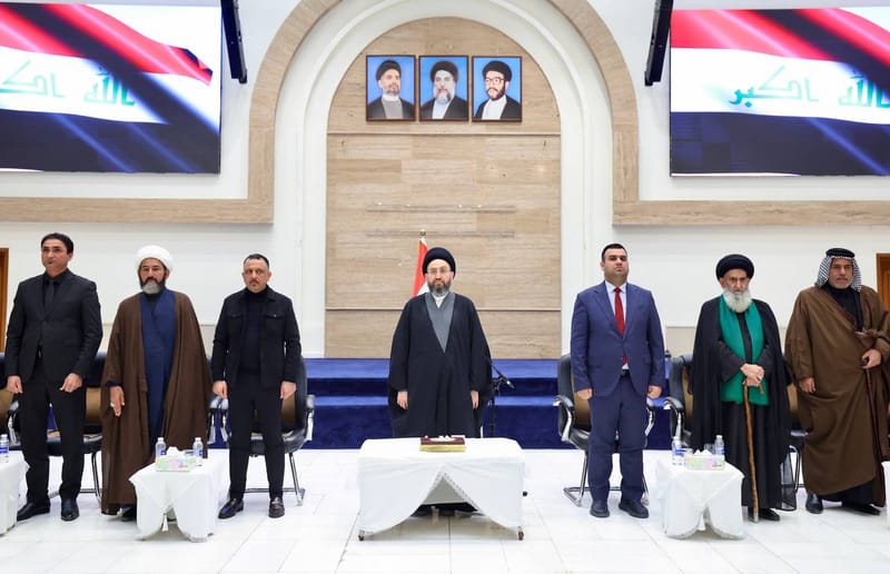 لقاء سماحة السيد عمار الحكيم  مع هيئة مواكب شهيد المحراب (قدس سره)