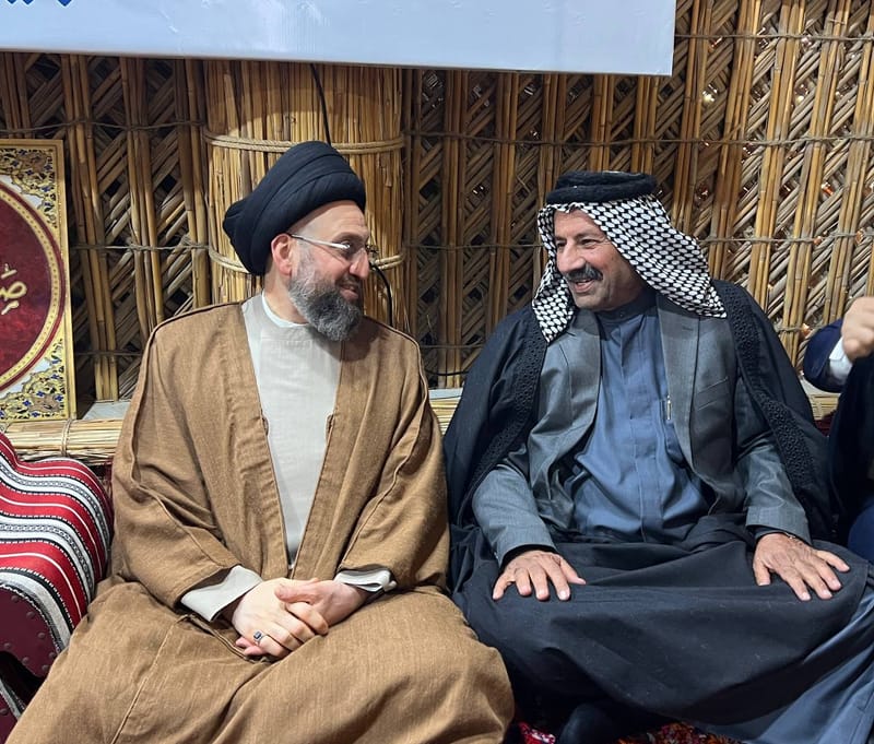 زار سماحة السيد عمار الحكيم  قضاء گَرمة بني سعيد بمحافظة ذي قار، و مضيف جناب السيد برغوث الموسوي