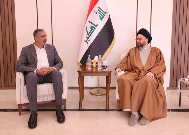 لقاء سماحة السيد عمار الحكيم الأستاذ جواد الساعدي، الأمين العام لحركة الجهاد والبناء