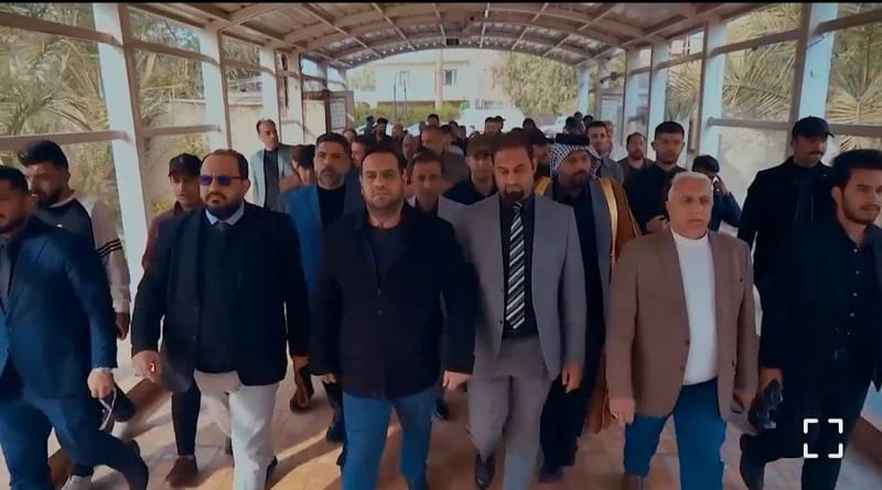 وفد تياري برئاسة الدكتور أحمد سالم الساعدي يزور عدداً من مجالس العزاء في العاصمة بغداد ويقدم التعازي والمواساة نيابة عن سماحة السيد الحكيم دام عزه.