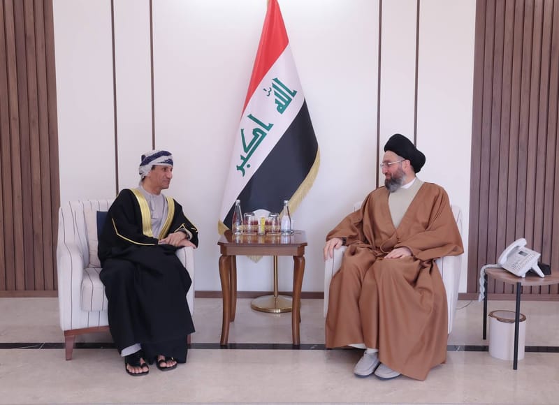 استقبل سماحة السيد عمار الحكيم ممثل الأمين العام للأمم المتحدة في العراق، سعادة الأستاذ محمد الحسان