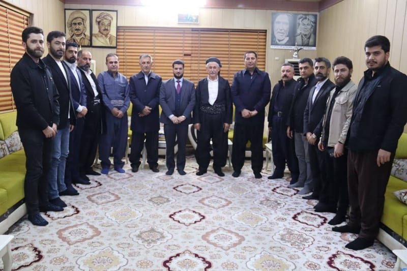 مسؤول مكتب إقليم كردستان الأستاذ صباح الصالحي يزور مضيف الشيخ سفين آغا گردي