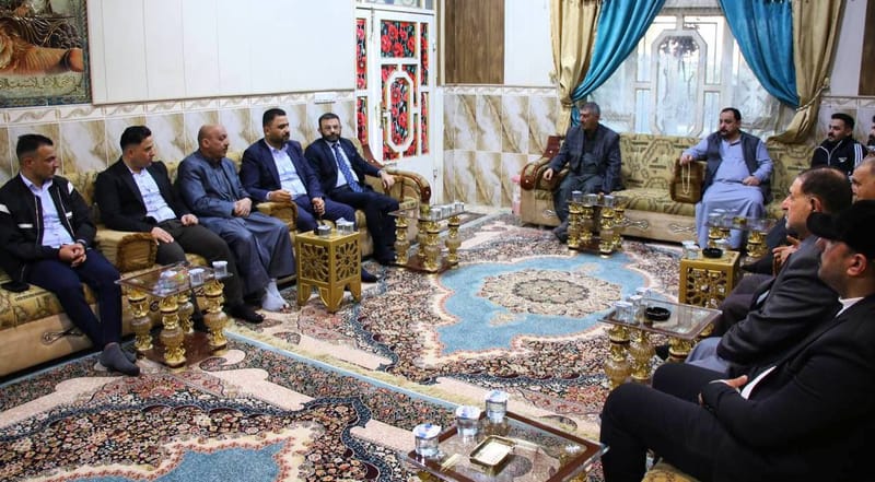 أستاذ وائل الأسدي يستهل زيارته إلى قضاء الخالص في محافظة ديالى بزيارة مضيف السيد العميد أركان جاسم السعدي.