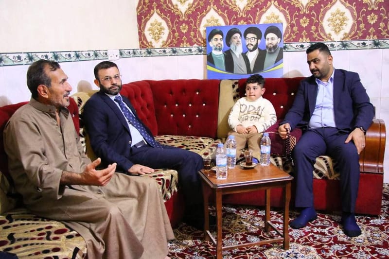 خلال جولته في منطقة السعدية، كانت محطتنا الثانية للأستاذ وائل الأسدي زيارة مضيف الاستاذ عبد العظيم السعدي عضو الهيأة العامة لتيار الحكمة الوطني.