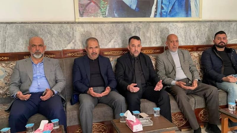 وفد تياري ترأسه النائب الاستاذ علي الحميداوي رئيس لجنة الخدمات النيابية، وأمين محافظة ديالى الأستاذ فرات التميمي يقدم واجب العزاء بوفاة والد النائب الاستاذ برهان المعموري (رحمه الله).