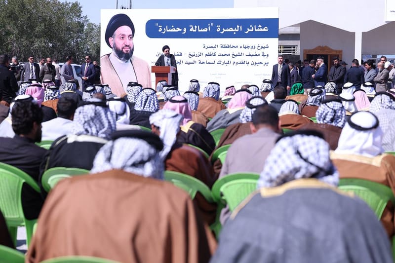 من الفيحاء، البصرة العزيزة، ومن قضاء سفوان، وفي مضيف جناب الشيخ محمد كاظم الزرنيخ الجوراني، وبحضور المحافظ الأستاذ أسعد العيداني، التقي سماحة السيد عمار الحكيم  جمعًا غفيرًا من شيوخ ووجهاء محافظة البصرة، وباركنا لهم الولادات الميمونة للأئمة الأطهار (عليهم السلام)