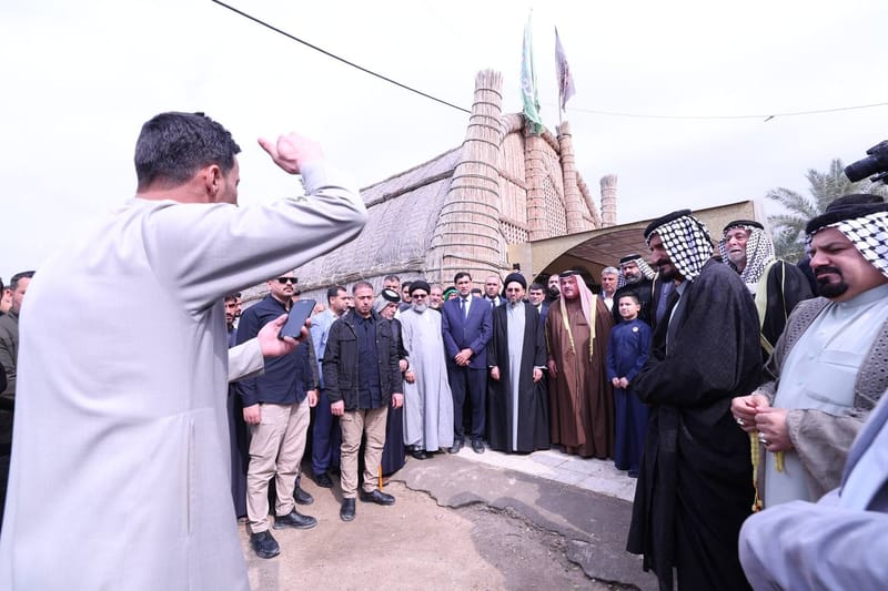 زيارة سماحة السيد عمار الحكيم  لمضيف المرحوم الشيخ رشاش الإمارة