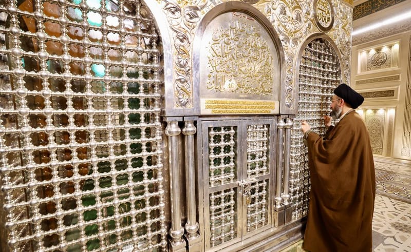 زيارته سماحة السيد عمار الحكيم  لمسجدي الإمام الحسين والسيدة زينب (عليهما السلام) في القاهرة