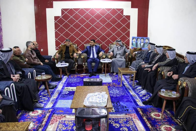 مسؤول إقليم شمال وغرب العراق الاستاذ وائل الاسدي يلتقي عضو الهيأة العامة الشيخ طه المسعودي