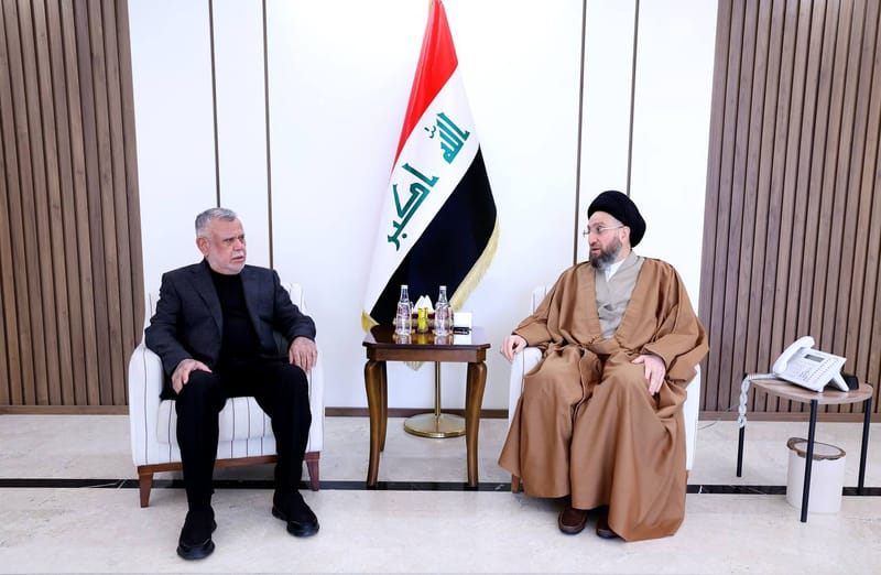 استقبل سماحة السيد عمار الحكيم  الأستاذ هادي العامري رئيس تحالف الفتح