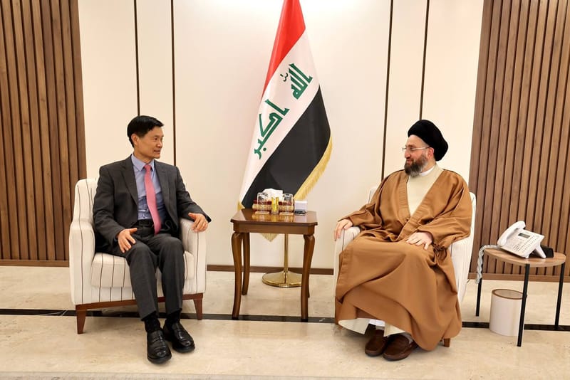 التقي سماحة السيد عمار الحكيم  بسفير جمهورية كوريا الجنوبية، سعادة جوي سونغ سو