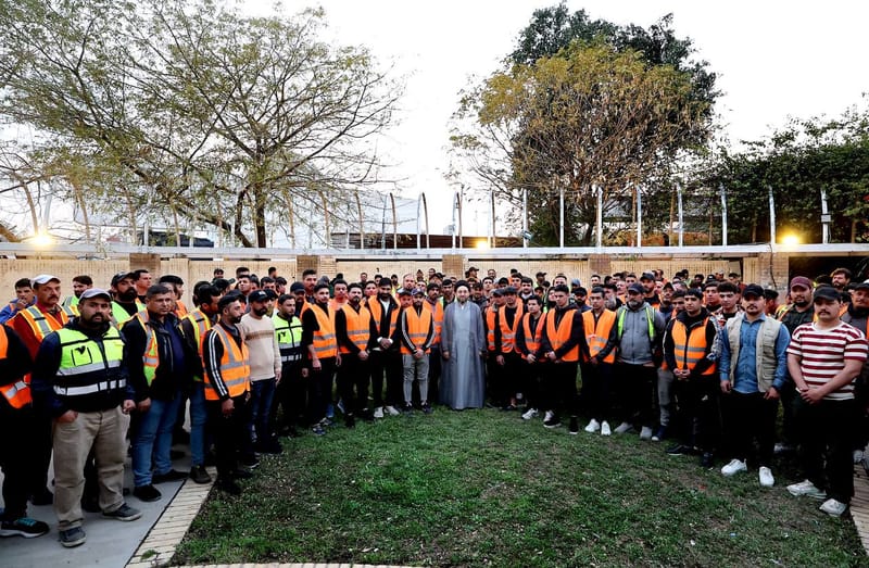 مأدبة إفطار جمعتنا بجمعٍ من مهندسي النظافة في العاصمة بغداد