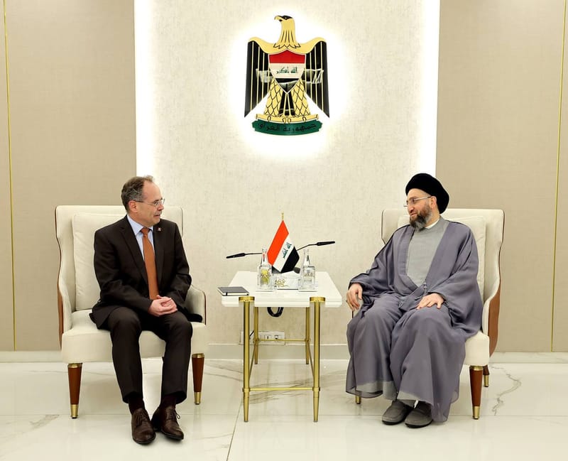 استقبل سماحة السيد عمار الحكيم   سعادة السفير السويسري دانييل هون