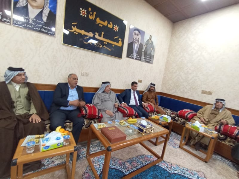 ضمن جولاته الرمضانية.. مسؤول إقليم الفرات الأوسط المهندس حيدر العويدي يزور مضيف الشيخ عاد الحميري.