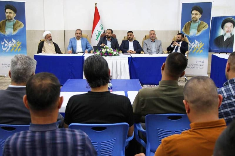 بحضور نائب الامين التنفيذي الاستاذ بشير الدراجي ومسؤول اقليم شمال وغرب العراق الاستاذ وائل الاسدي وأمين ديالى الاستاذ فرات التميمي ومسؤول التنظيمات السيد اسعد الاعرجي