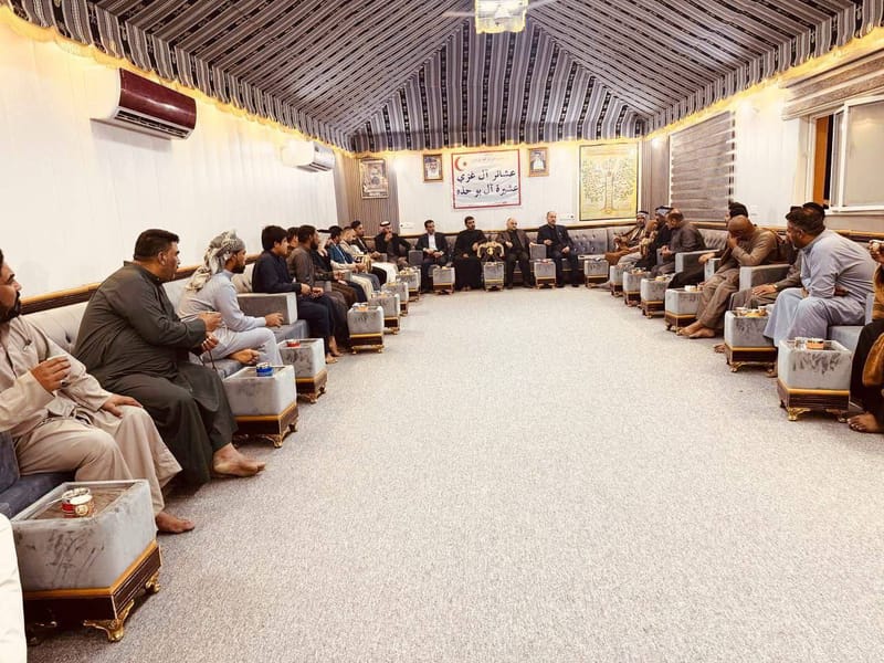 أمين محافظة المثنى الأستاذ رائد مجيد العامري يجري سلسلة من الزيارات الرمضانية لعدد من وجهاء المحافظة، بحضور المساعد التنظيمي السيد مؤيد الياسري وعدد من قيادات المحافظة.