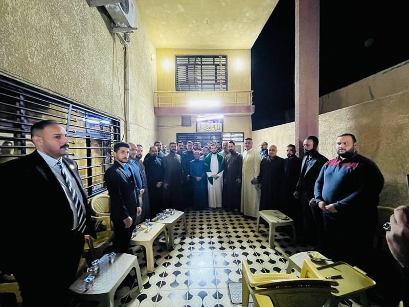 أمسية رمضانية في بغداد بحضور السيد رضا الحكيم والسيد الحمزة نوري في قضاء اللطيفية.