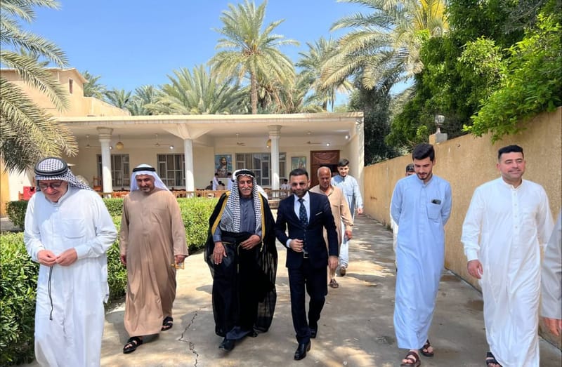 مسؤول تنظيمات ديالى السيد أسعد الأعرجي يزور عدداً من مضايف المحافظة للتهنئة والتبريك بحلول عيد الفطر المبارك.