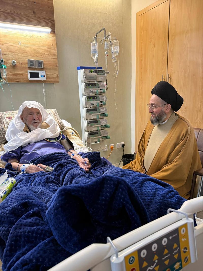 زيارة سماحة السيد عمار الحكيم  لسماحة المرجع الديني الشيخ محمد إسحاق الفياض ( دام ظله )