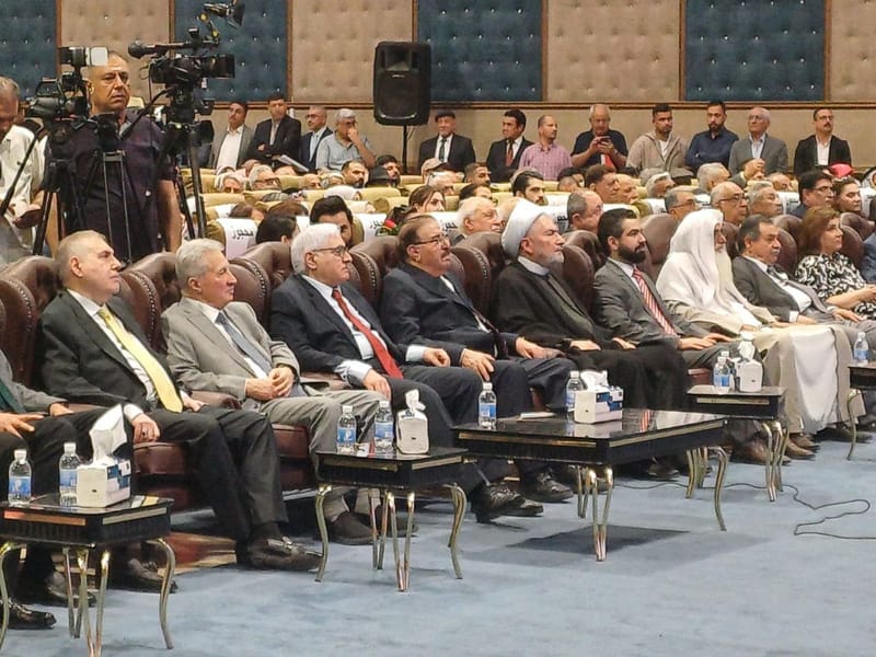 حضور الدكتور محمد حسام الحسيني الحفل الذي أقامه الحزب الشيوعي العراقي بمناسبة الذكرى الـ91 لتأسيسه.