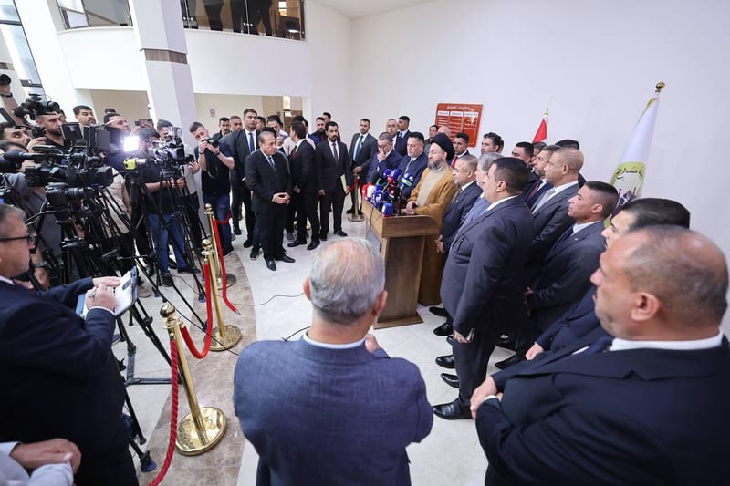 المؤتمر الصحفي الذي عقد في ديوان محافظة صلاح الدين عقب لقائنا حكومتها المحلية