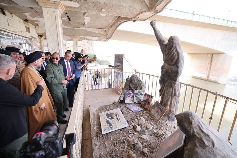 خلال زيارتنا لموقع مجزرة سبايكر، ترحمنا على أرواح الشهداء الأبرار.