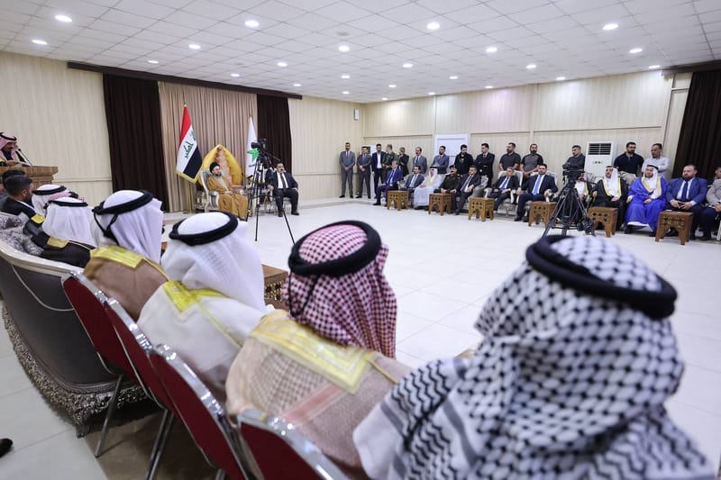 زيارة سماحة السيد عمار الحكيم مضيف النائب الأستاذ مثنى السامرائي رئيس تحالف العزم