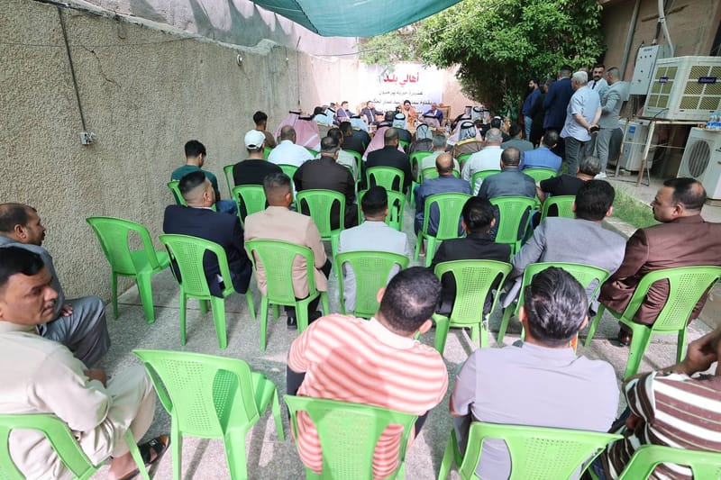 زيارة سماحة السيد عمار الحكيم وفي ضيافة عشيرة حربه، مضيف الأستاذ محمد فرحان في قضاء بلد بمحافظة صلاح الدين