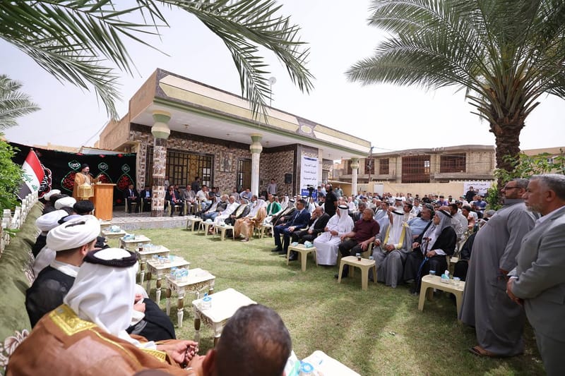 زيارة سماحة السيد عمار الحكيم مضيف جناب  الشيخ عبد الأمير السلامي في محافظة صلاح الدين