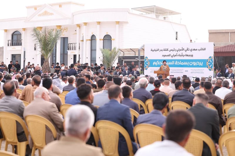 زيارة سماحة السيد عمار الحكيم قضاء آمرلي الصمود ومضيف جناب النائب الأستاذ مهدي تقي الآمرلي