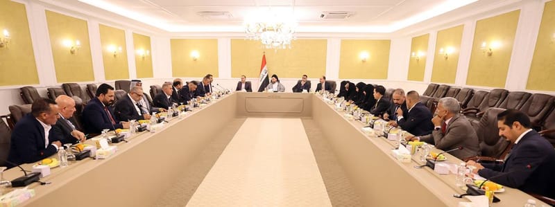 التقي سماحة السيد عمار الحكيم  أعضاء كتلة تحالف قوى الدولة الوطنية في الحكومات المحلية