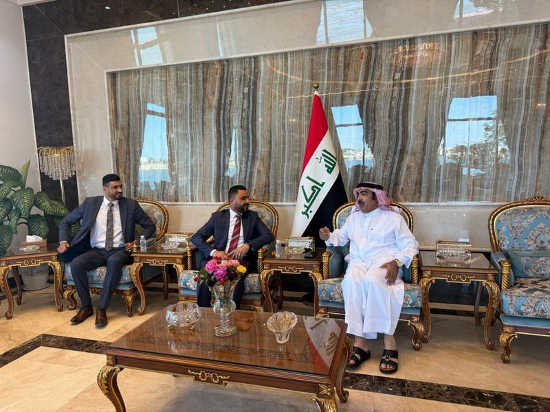 الأستاذ وائل الأسدي يزور الشيخ أحمد أبو ريشة في محافظة الانبار