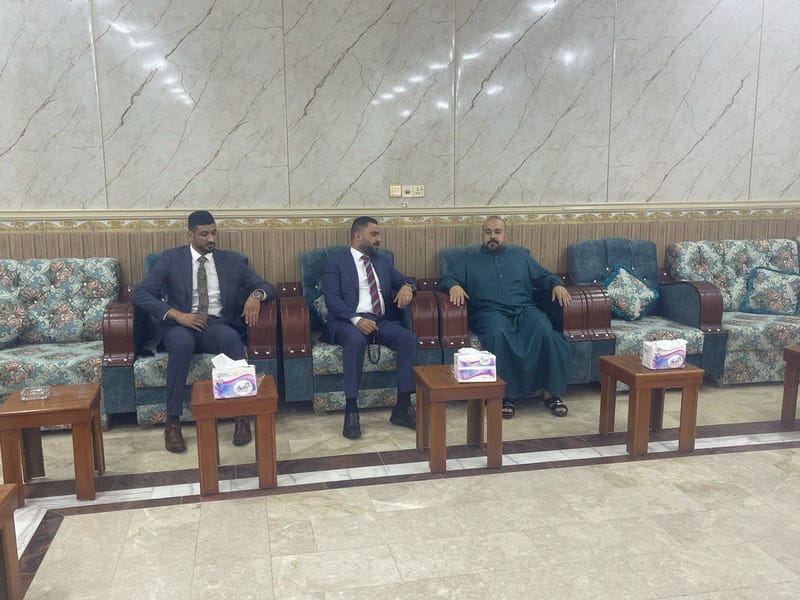 الأستاذ وائل الأسدي يزور الشيخ أحمد العبود البوجليب