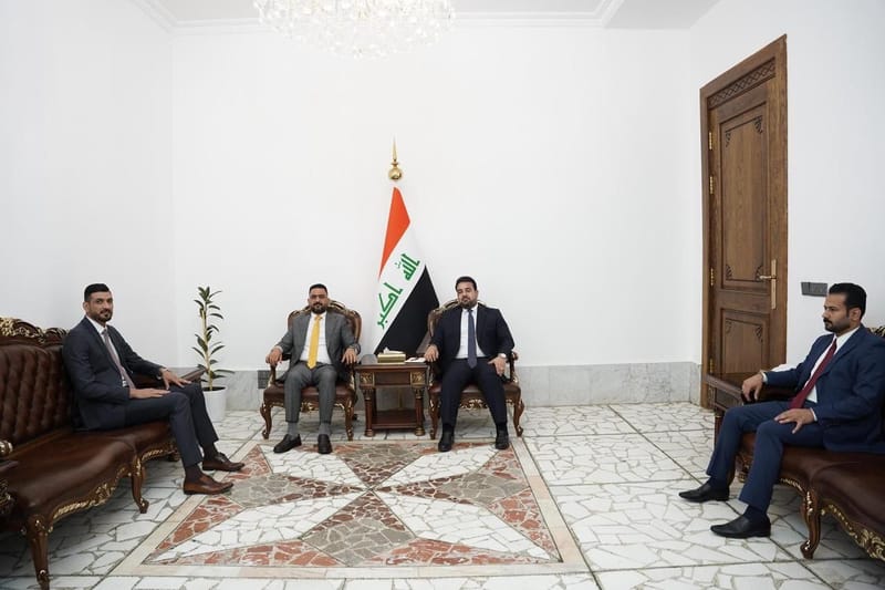 مسؤول إقليم الشمال والغرب الأستاذ وائل الأسدي يلتقي السيد عمر الدنبوس رئيس مجلس محافظة الأنبار