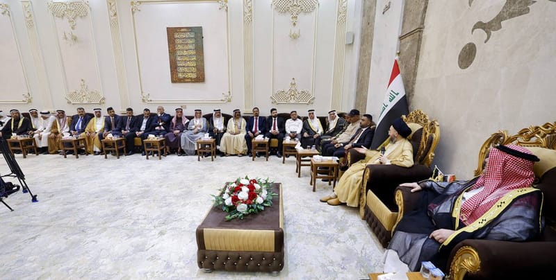 زار سماحة السيد عمار الحكيم مضيف قبيلة البو مرعي مضيف جناب  العزيز الشيخ أركان طرموز المرعاوي