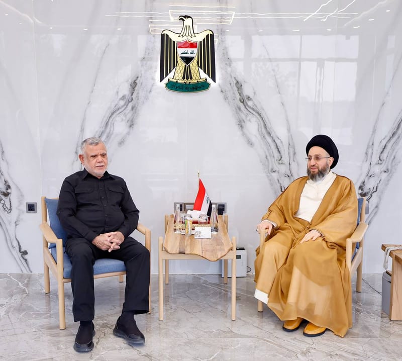 استقبل سماحة السيد عمار الحكيم الأستاذ هادي العامري الأمين العام لمنظمة بدر