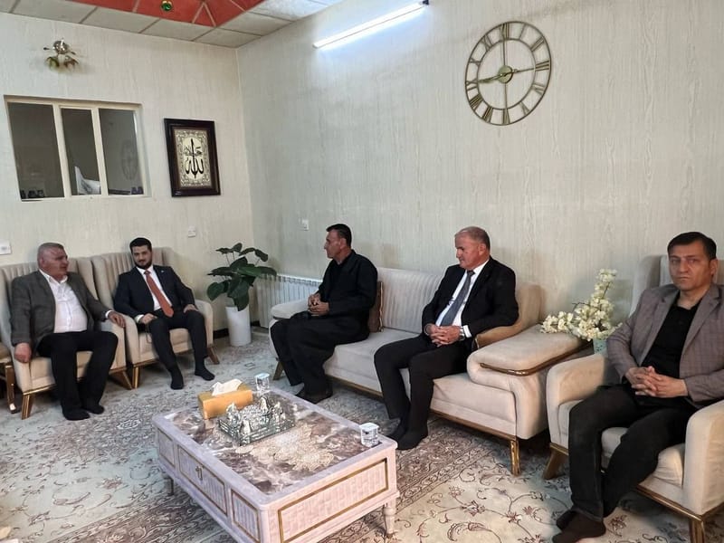 الأستاذ صباح الصالحي يزور الشيخ برهان، أحد أحفاد الشيخ عبد القادر الكيلاني، وتم التباحث في سبل تعزيز الخطاب الديني المعتدل