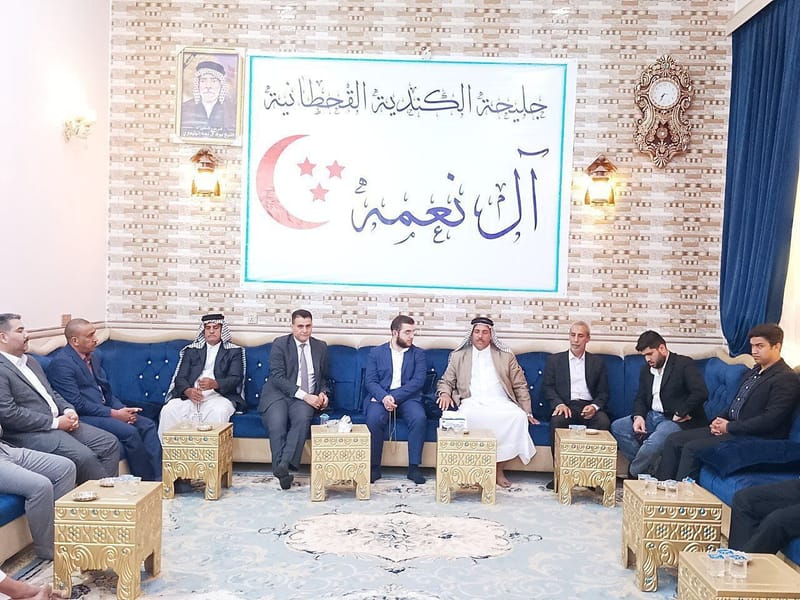 السيد رضا الحكيم يزور مضايف كل من السيد محمد المقرم مستشار محافظ كربلاء المقدسة، والسيد كاظم الموسوي مسؤول مكتب العشائر في المحافظة، والشيخ معن الجليحاوي.