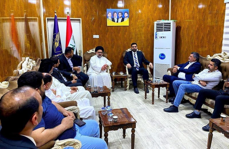 السيد قصي الموسوي يلتقي جمعاً آخر من قيادات محافظة ميسان، بحضور أمين المحافظة سماحة السيد هاشم الشوكي.