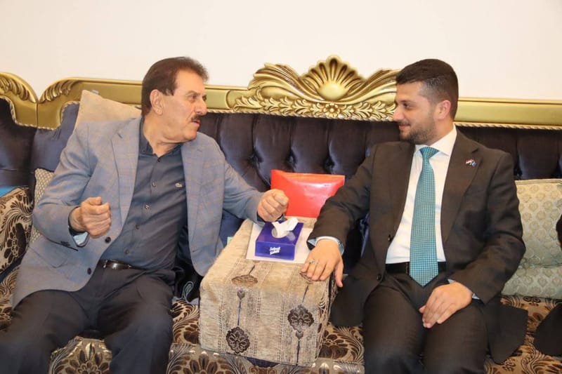 لأستاذ صباح الصالحي يلتقي في مركز محافظة دهوك الشيخ سربست ديوالي الدوسكي