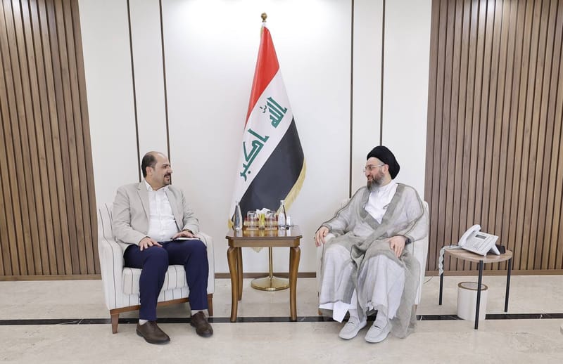 لقاء سماحة السيد عمار الحكيم خلال لقائنا النائب السابق صائب خدر