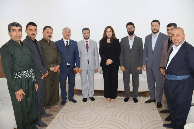 الأستاذ صباح الصالحي يزور السيدة داستان بهرام رسول، النائب في برلمان إقليم كردستان.